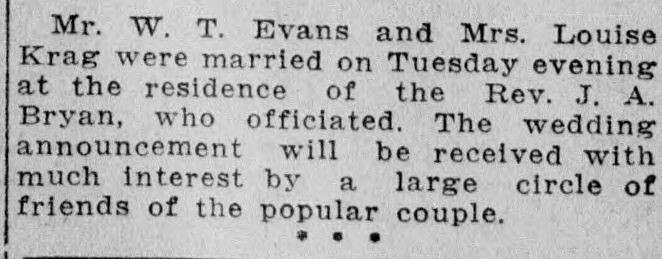 W.T. Evans-Louise Krag